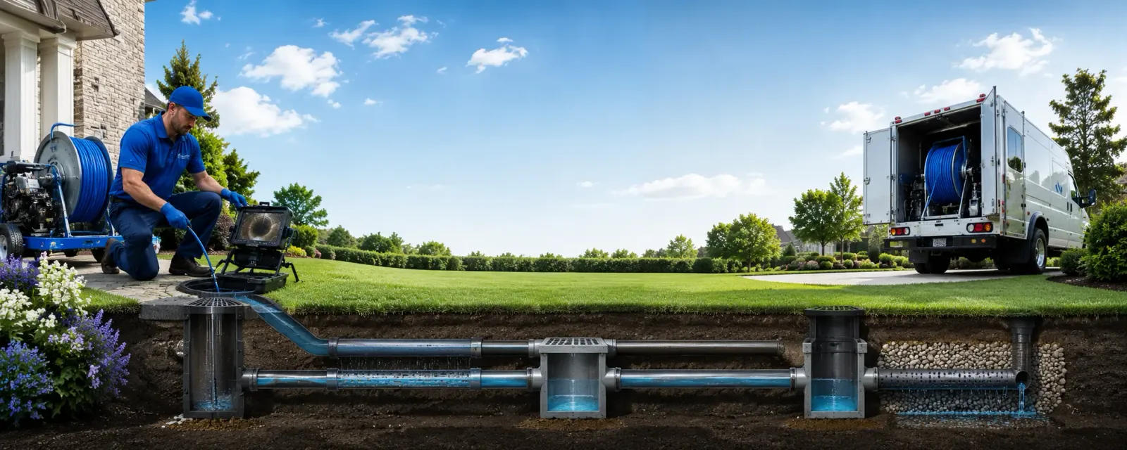 Outdoor drain cleaning information for Southwick, MA